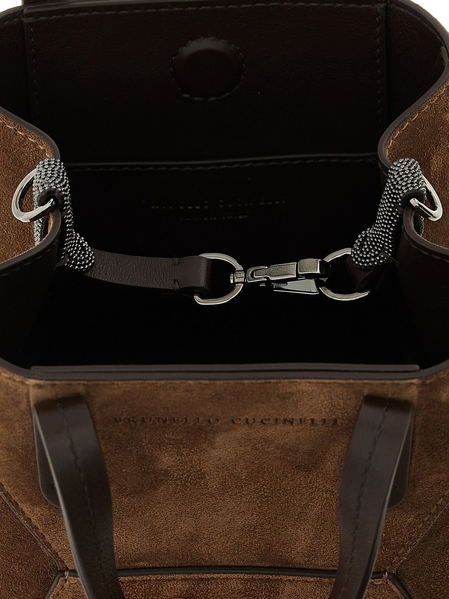 BC Duo Mini Handbag in Suede with Monili
