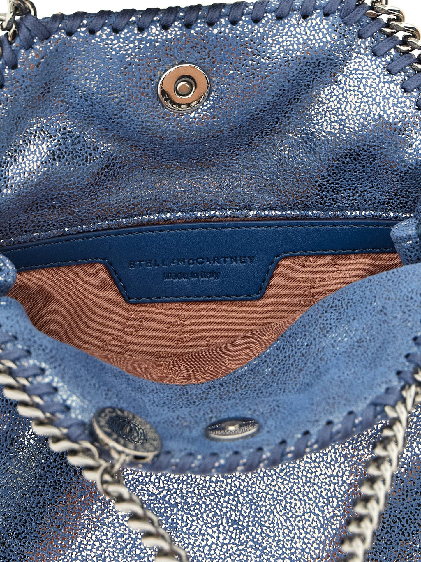 Falabella Tiny Tote Bag in Eco Shiny Dotted Chamois