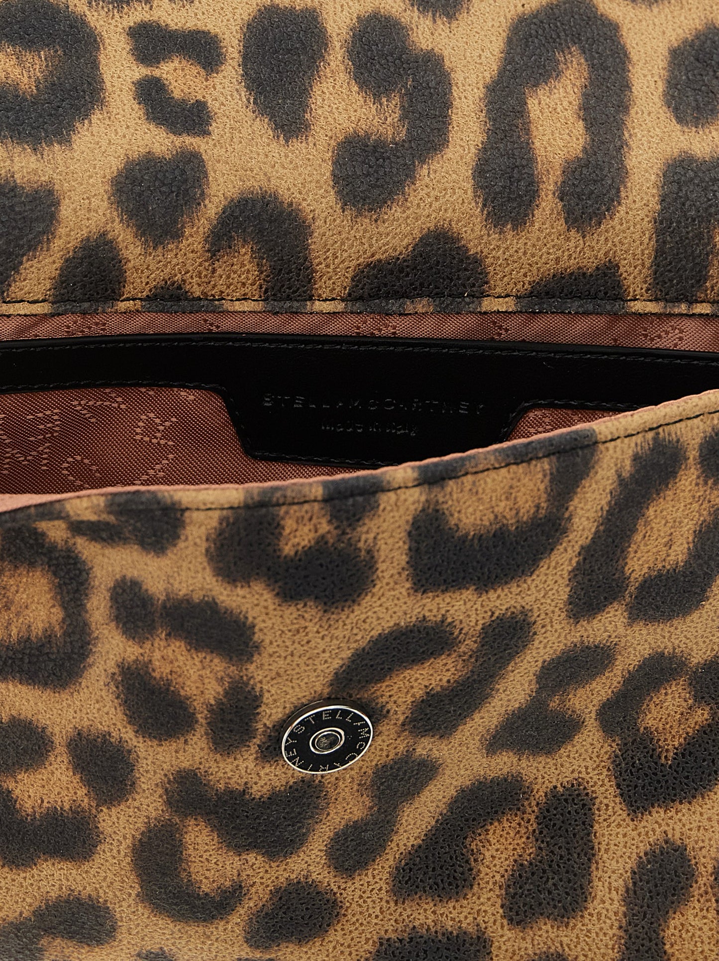 Falabella Leopard Print Wallet Cross Body Bag