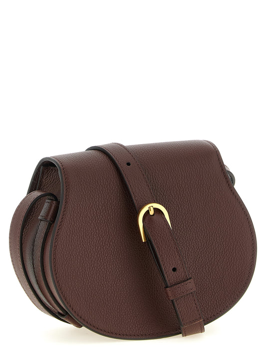 Marcie Saddle Bag in Grained Leather