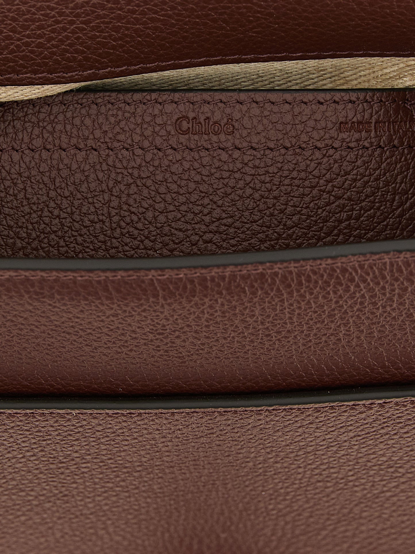 Marcie Saddle Bag in Grained Leather