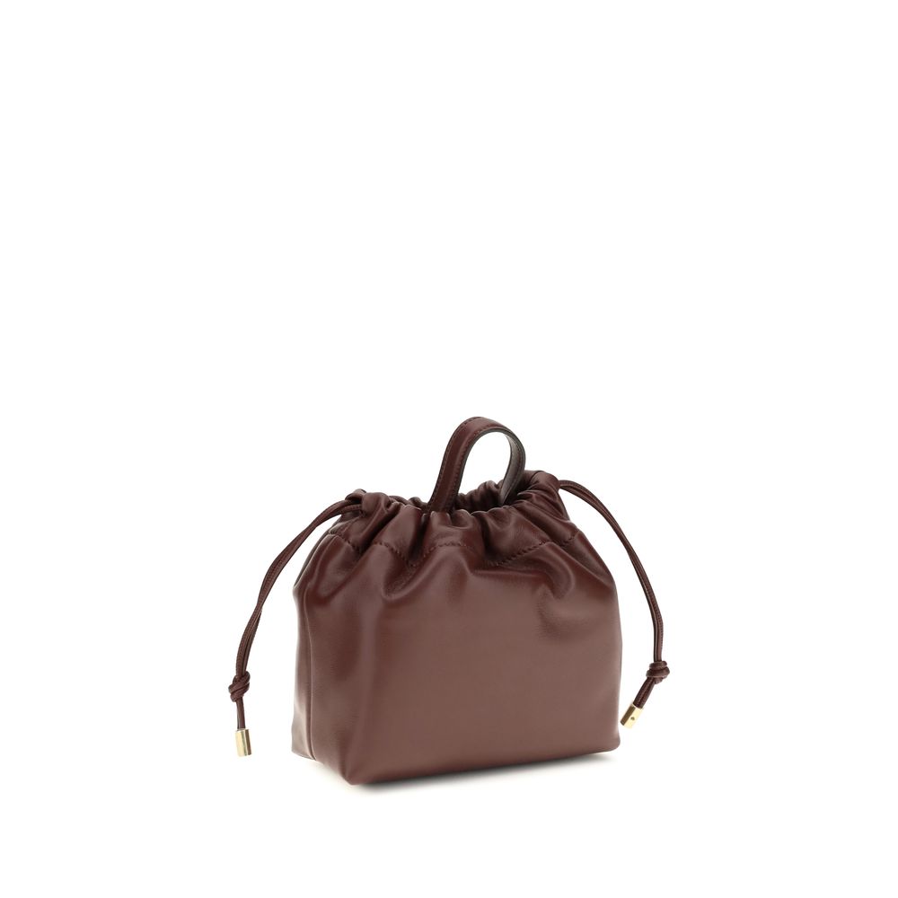Icons Mini Shoulder Bag with Chain in Leather