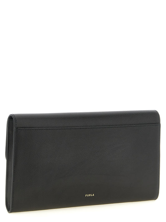 Iride Clutch Bag in Textured Leather