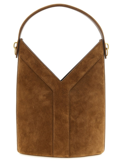 Y Long Bucket Bag in Suede