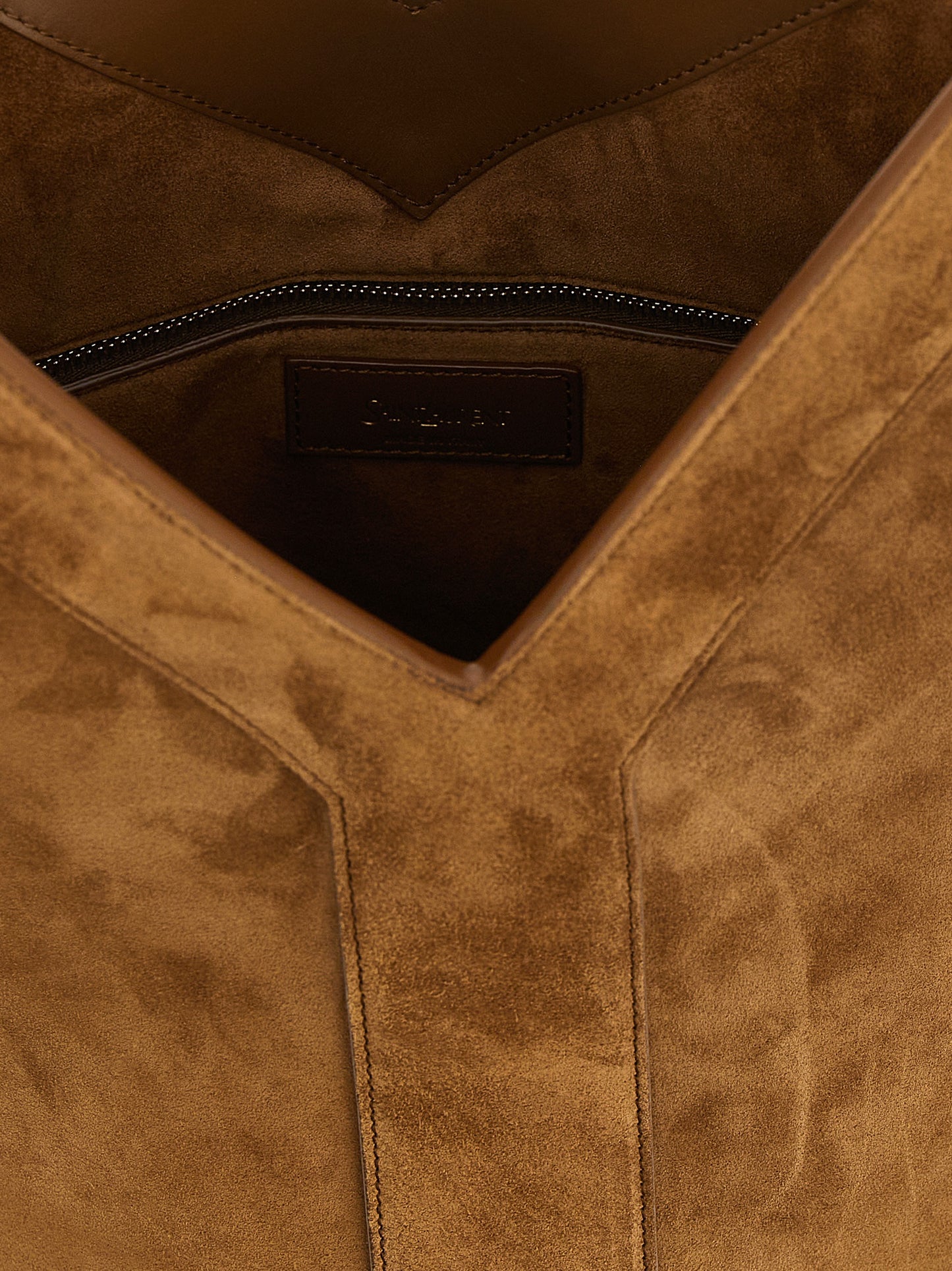 Y Long Bucket Bag in Suede