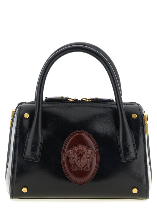 Roomy Small Top Handle Bag in Leather
