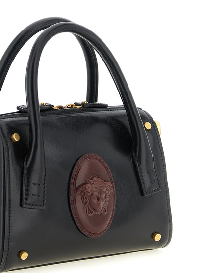 Roomy Small Top Handle Bag in Leather