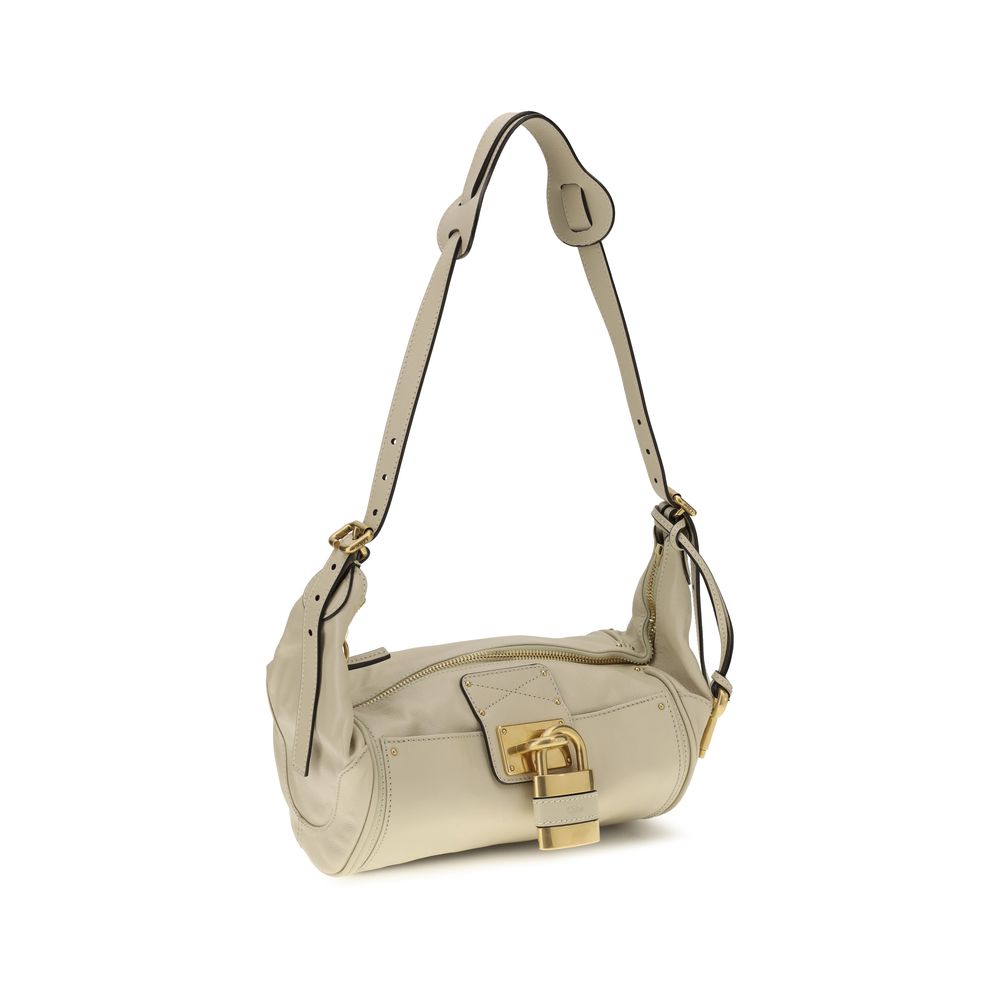 Small Paddington Padlock Bag in Leather