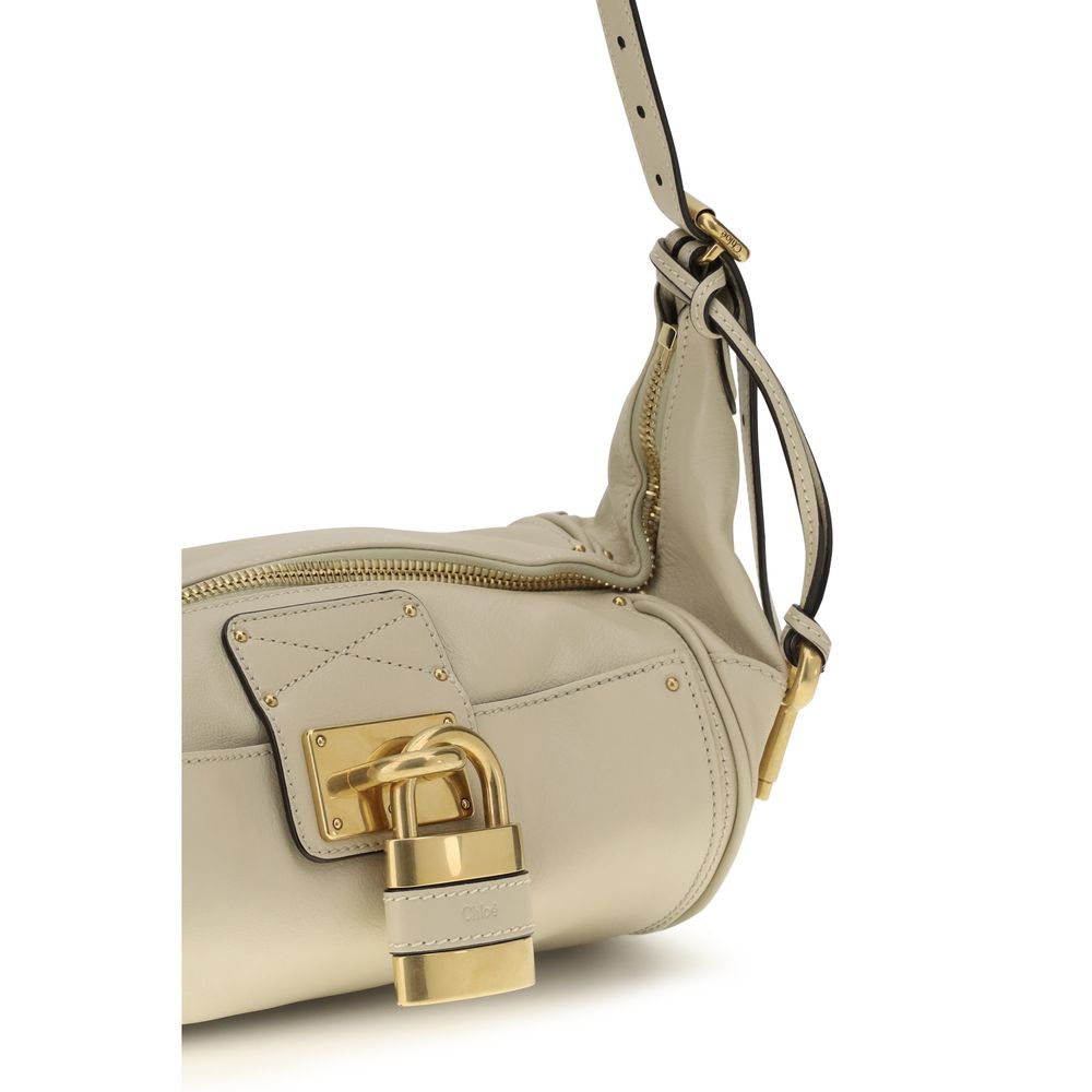 Small Paddington Padlock Bag in Leather