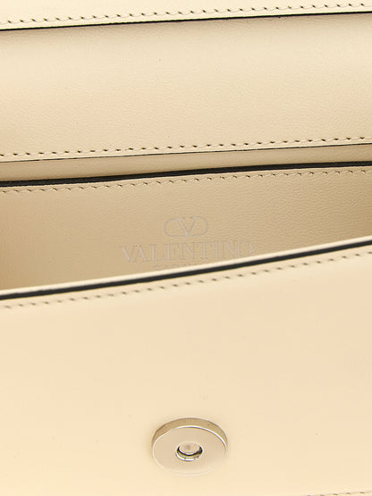 Locò Small Shoulder Bag in Leather with Jewel Logo