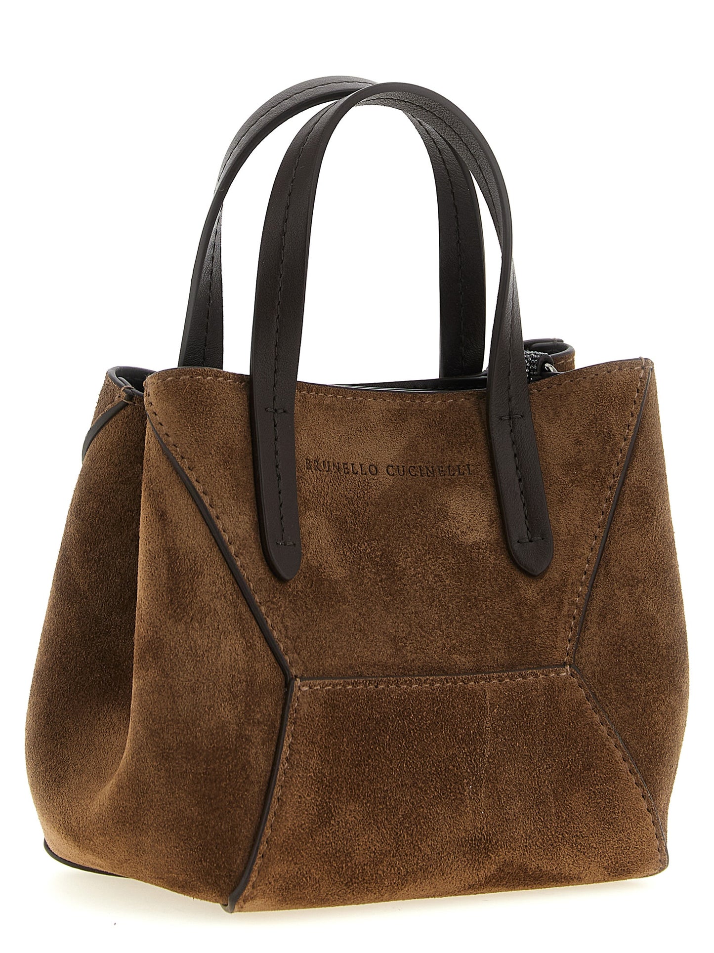 BC Duo Mini Handbag in Suede with Monili