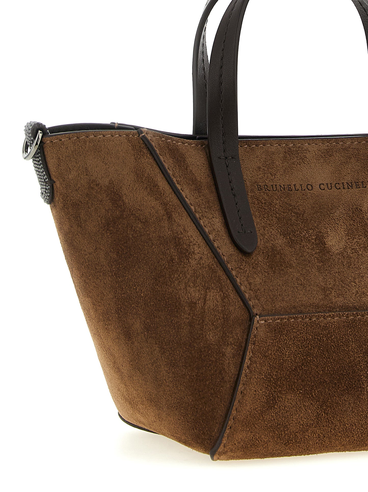 BC Duo Mini Handbag in Suede with Monili