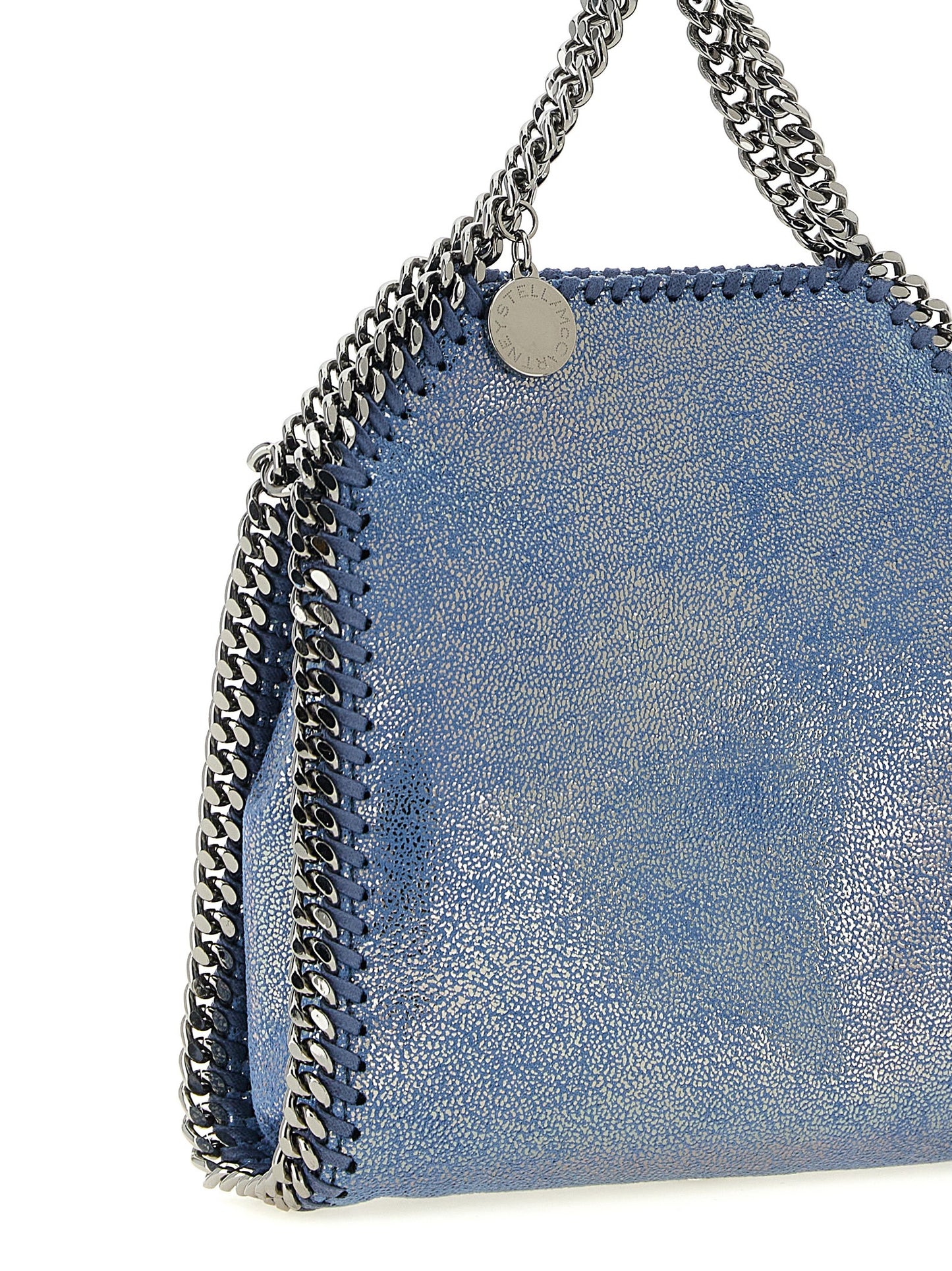 Falabella Tiny Tote Bag in Eco Shiny Dotted Chamois