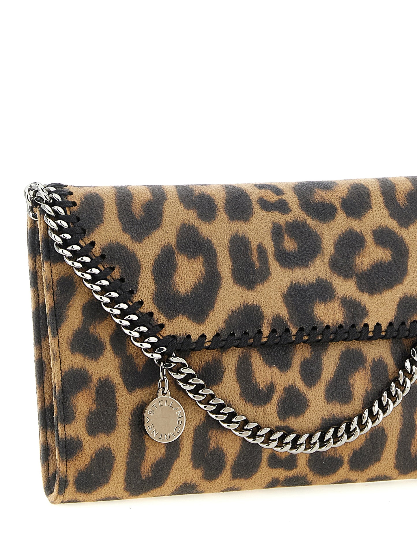 Falabella Leopard Print Wallet Cross Body Bag