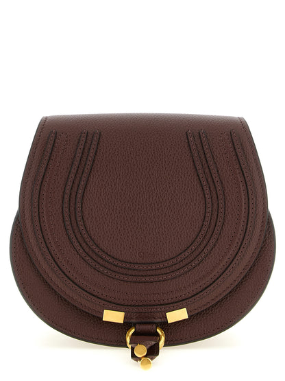 Marcie Saddle Bag in Grained Leather