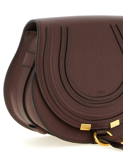 Marcie Saddle Bag in Grained Leather