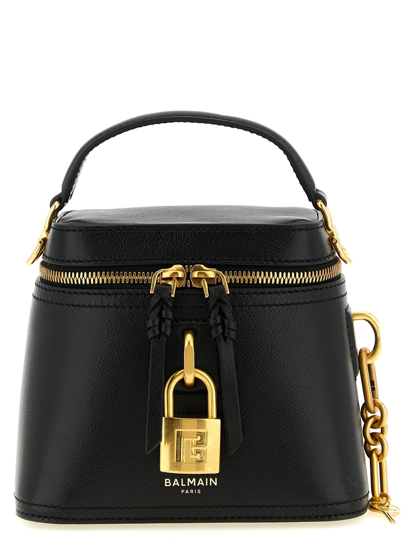 Pulse Vanity Top Handle Bag in Leather