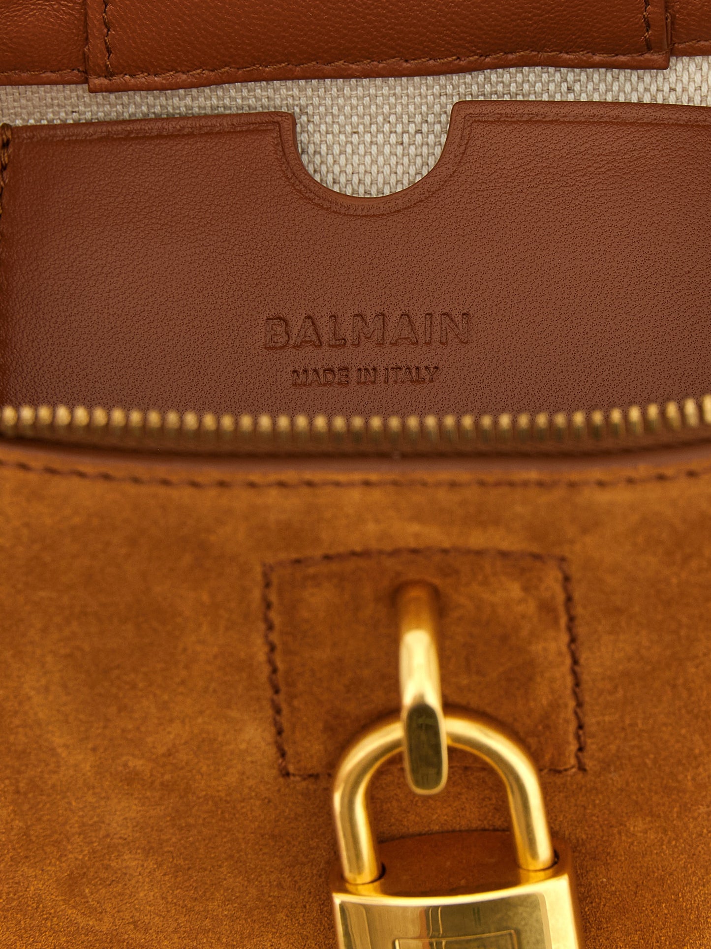 Pulse Vanity Bag in Suede with Shearling Trim
