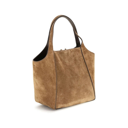 Sartorial Small Bucket Bag in Suede