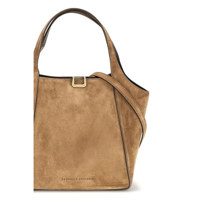 Sartorial Small Bucket Bag in Suede