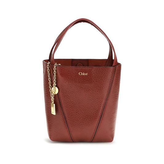 Spin Tote Bag in Grained Leather