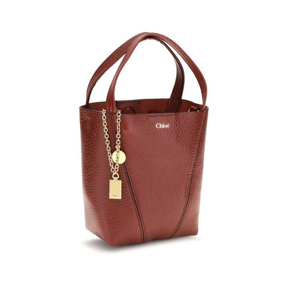 Spin Tote Bag in Grained Leather