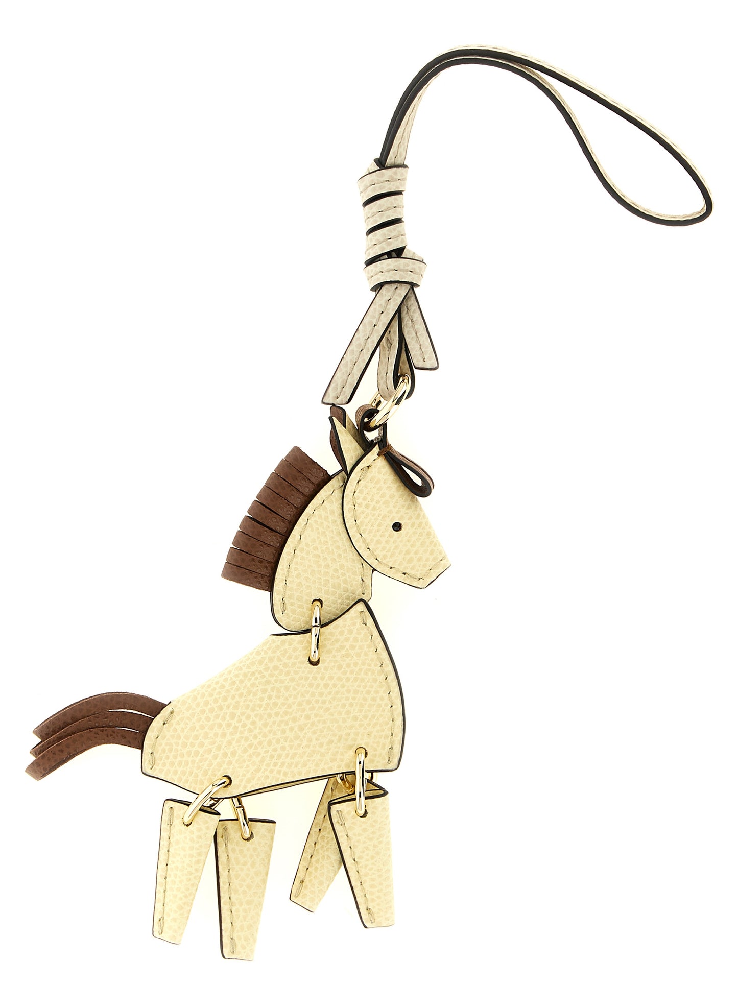 Allegra Horse Leather Charm Keyring