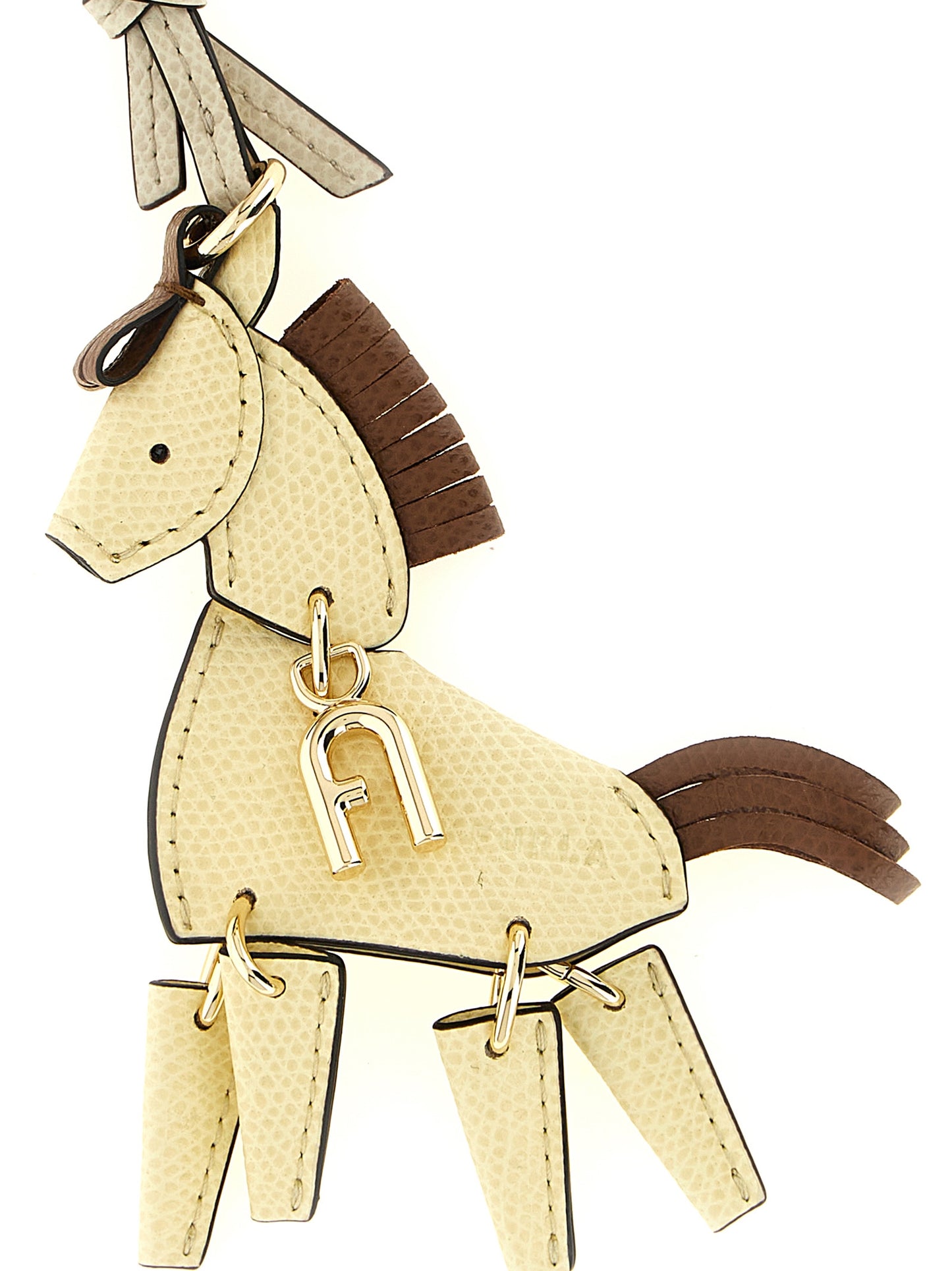 Allegra Horse Leather Charm Keyring