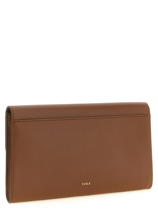 Iride Clutch Bag in Textured Leather
