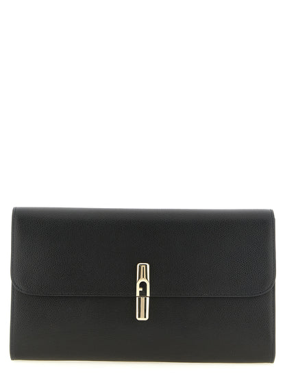 Iride Clutch Bag in Textured Leather