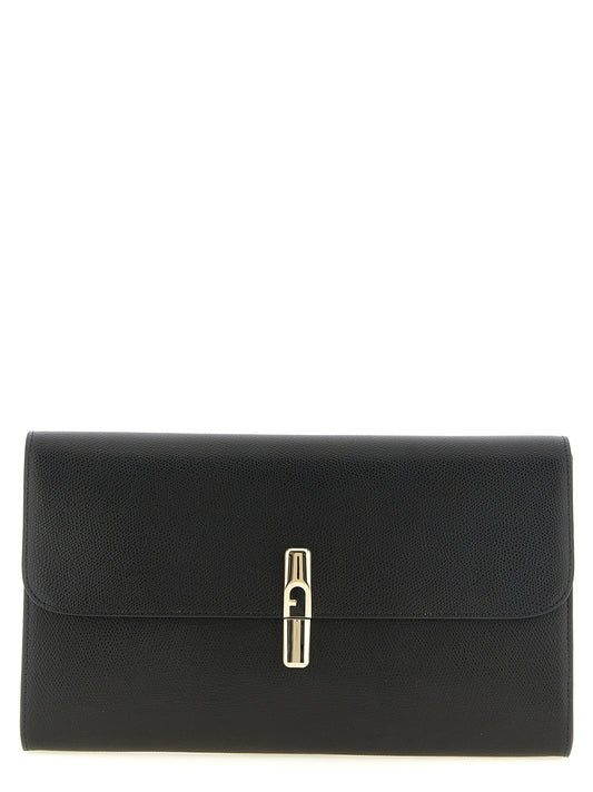 Iride Clutch Bag in Textured Leather