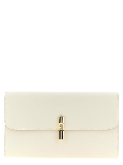 Iride Clutch Bag in Textured Leather