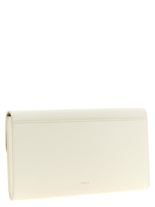 Iride Clutch Bag in Textured Leather