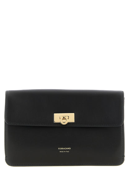 Harley Convertible Clutch Bag in Leather