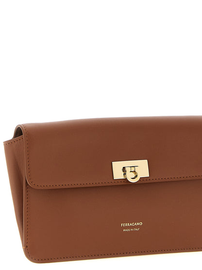 Harley Convertible Clutch Bag in Leather