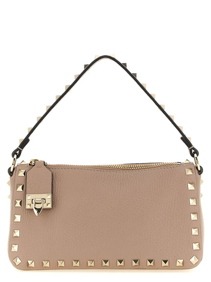 Rockstud Small Cross Body Bag in Grained Leather