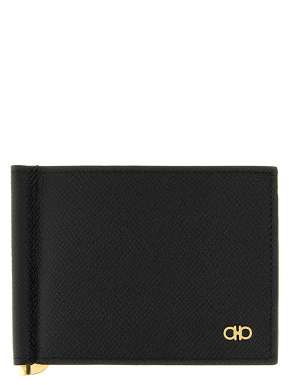 Gancio Leather Money Clip Wallet