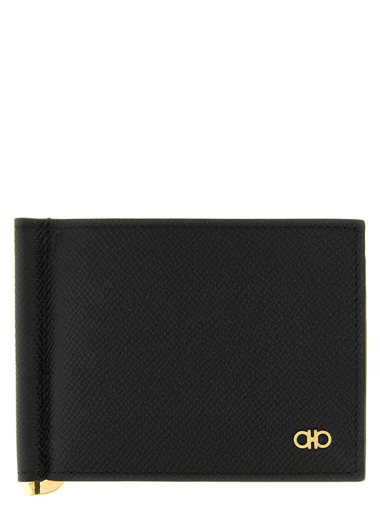 Gancio Leather Money Clip Wallet