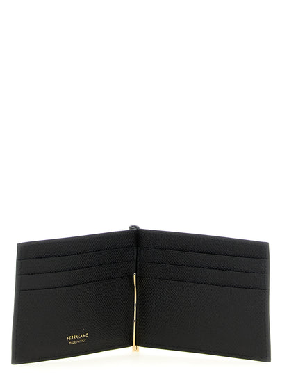 Gancio Leather Money Clip Wallet