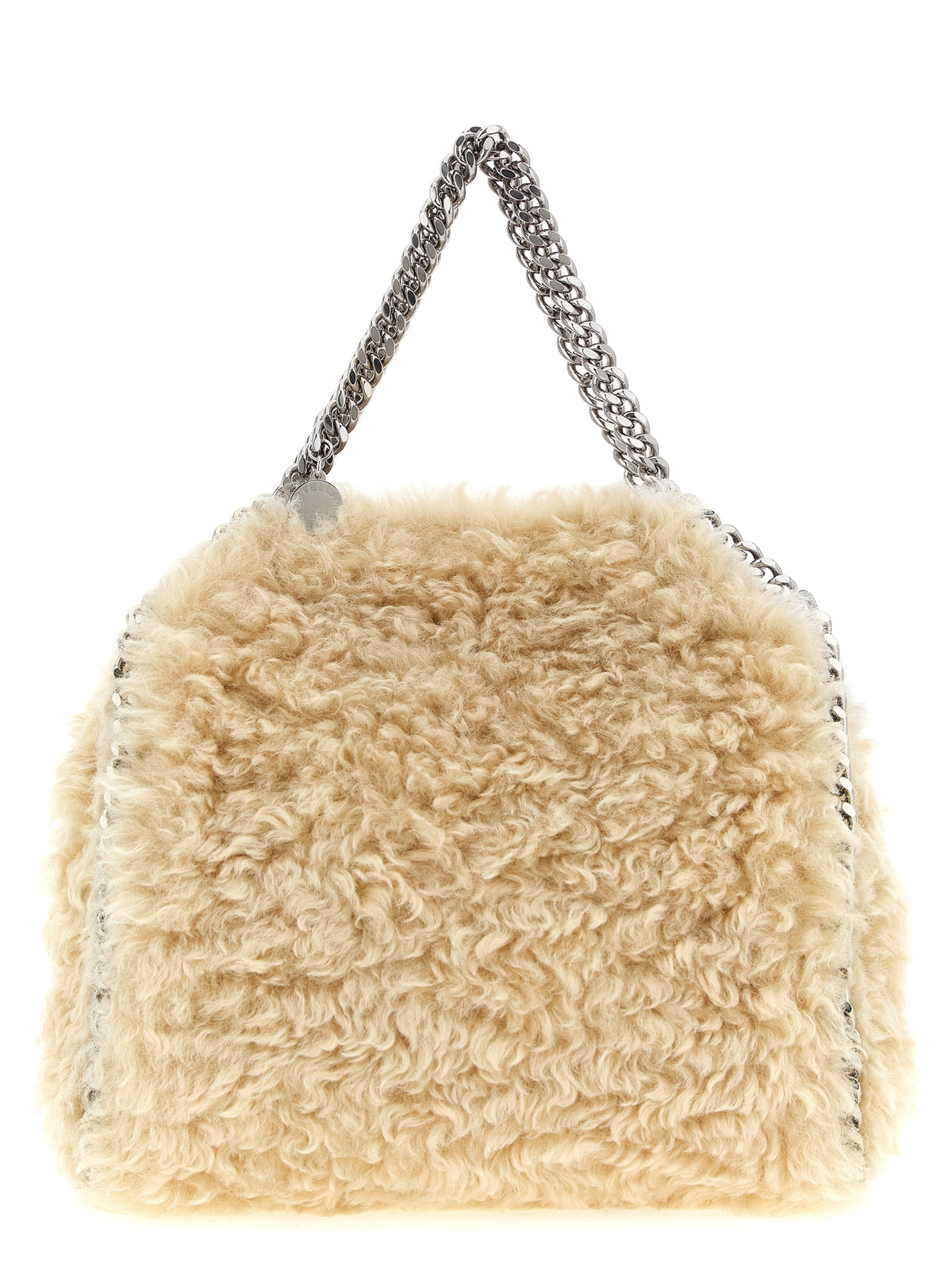 Falabella Mini Top Handle Bag in Faux Shearling
