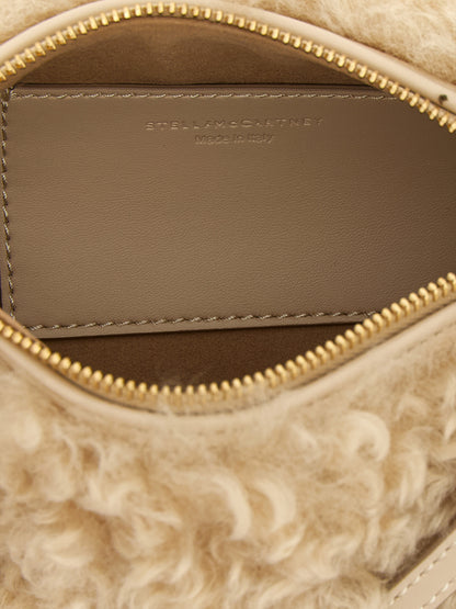 Logo Bracelet Pouch in Faux Shearling