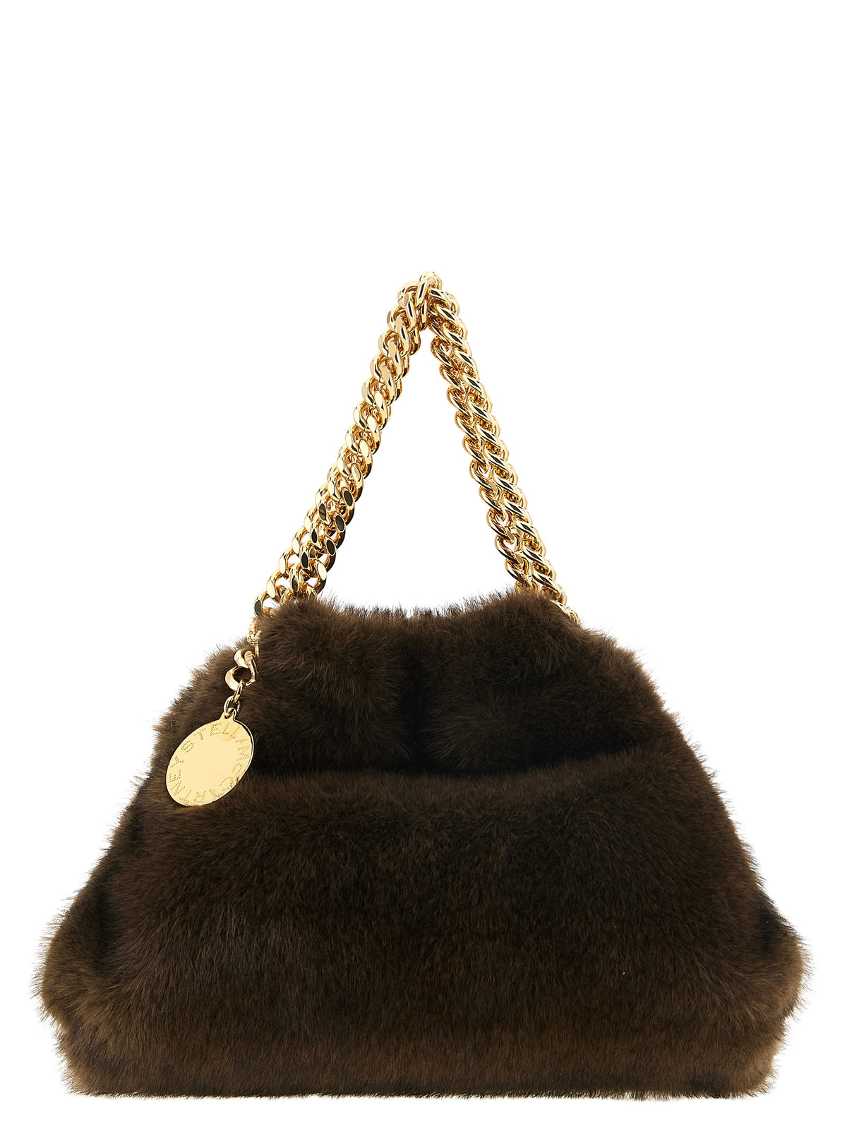 Falabella Faux-Fur Mini Drawstring Bag