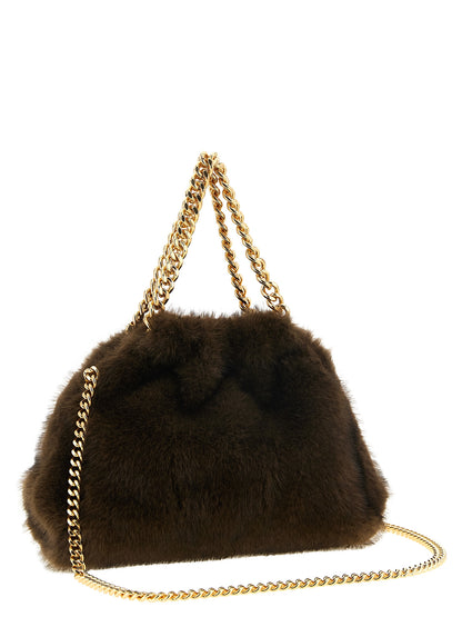 Falabella Faux-Fur Mini Drawstring Bag