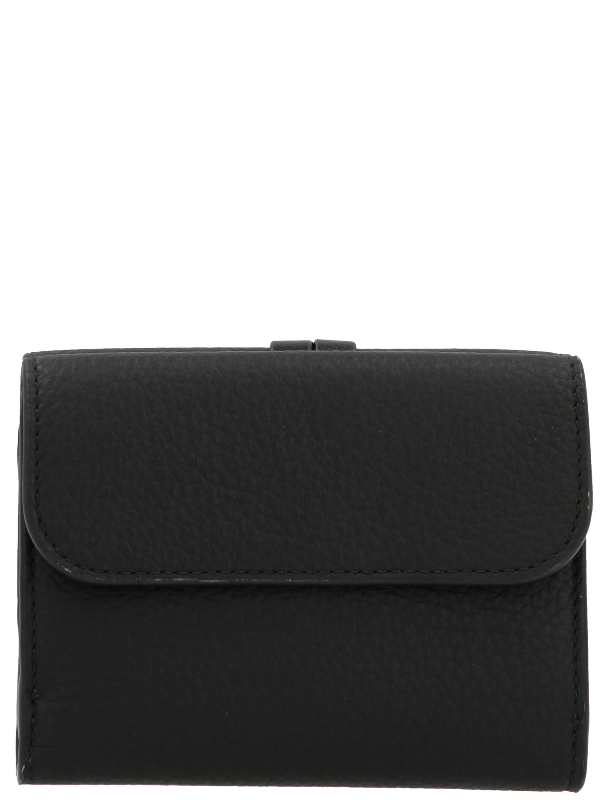 Alphabet Tri-Fold Wallet in Grained Leather