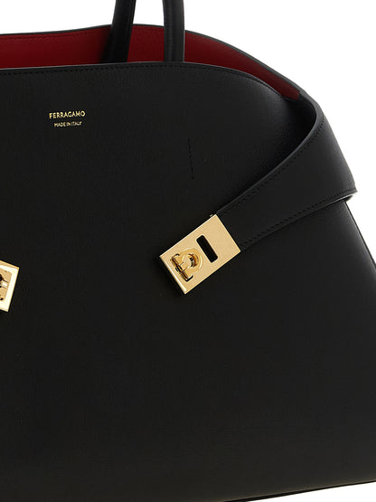 Hug Medium Two-Tone Top Handle Bag