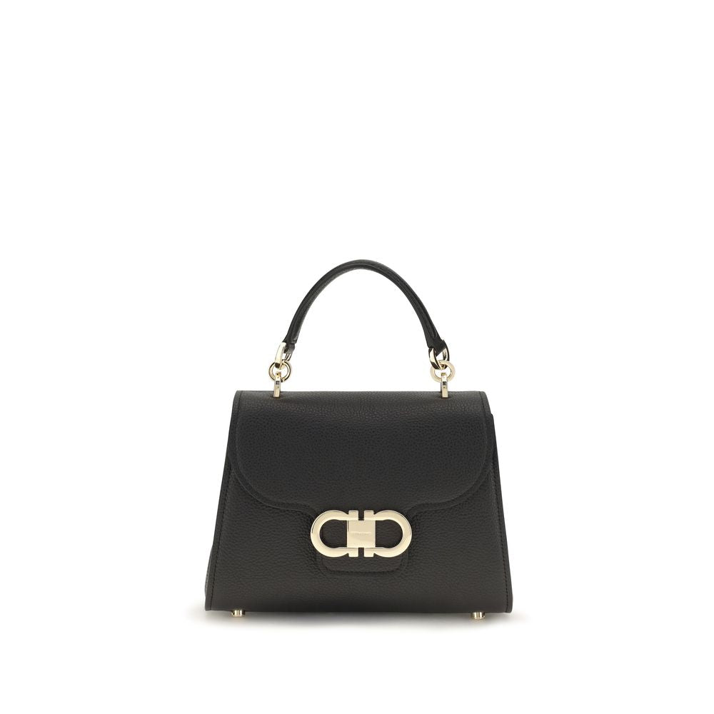 Double Gancini Mini Top Handle Bag