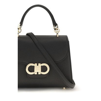 Double Gancini Mini Top Handle Bag