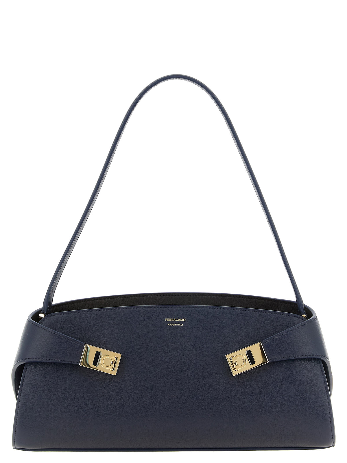 Hug East-West Leather Shoulder Bag