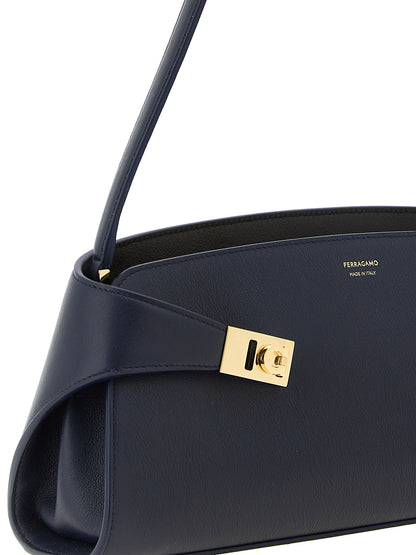 Hug East-West Leather Shoulder Bag