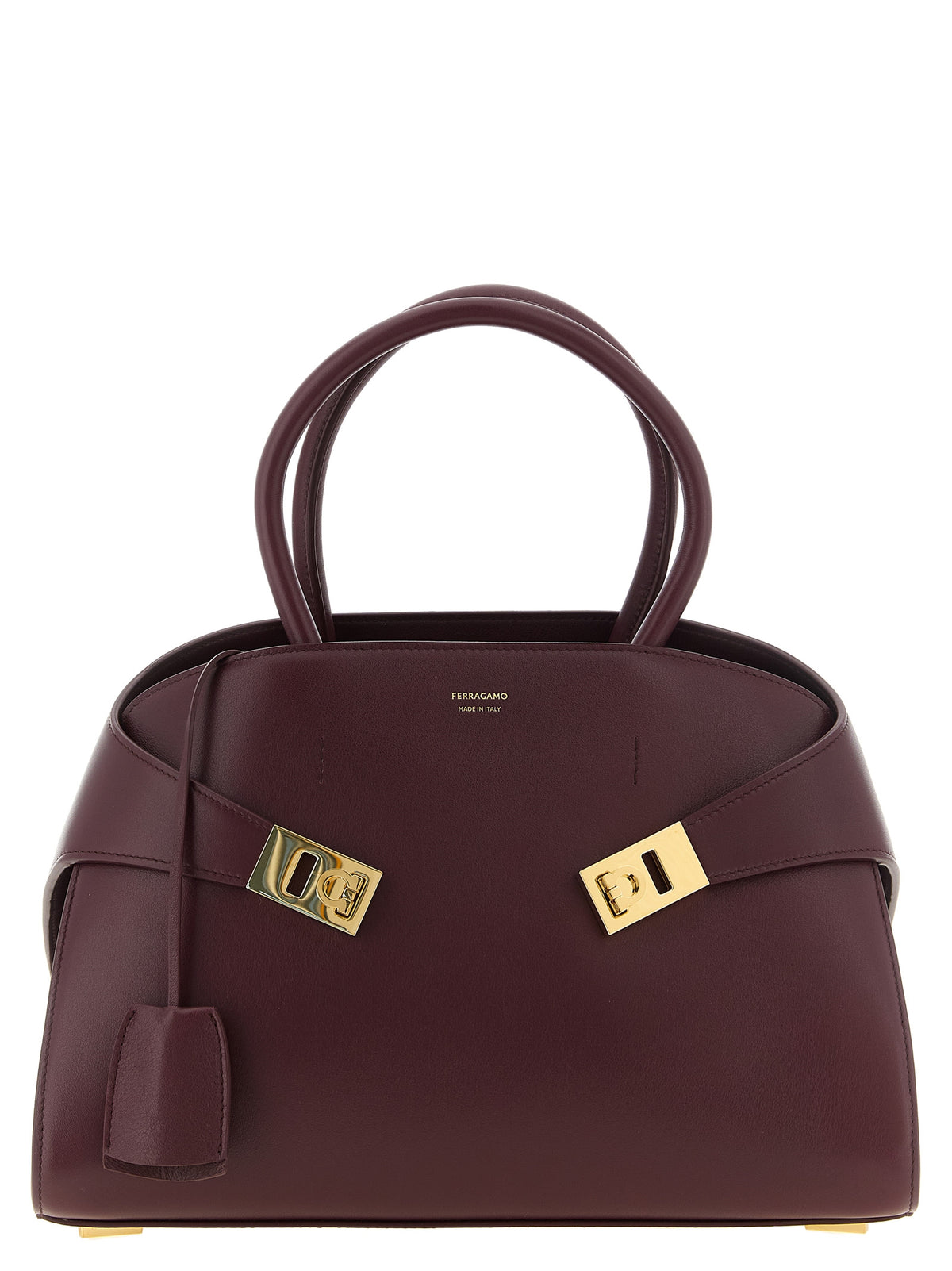 Hug Medium Top Handle Leather Bag